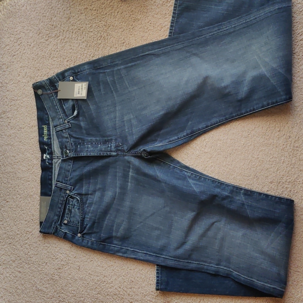 7 for all man kind relaxed jeans 36 new with tags!